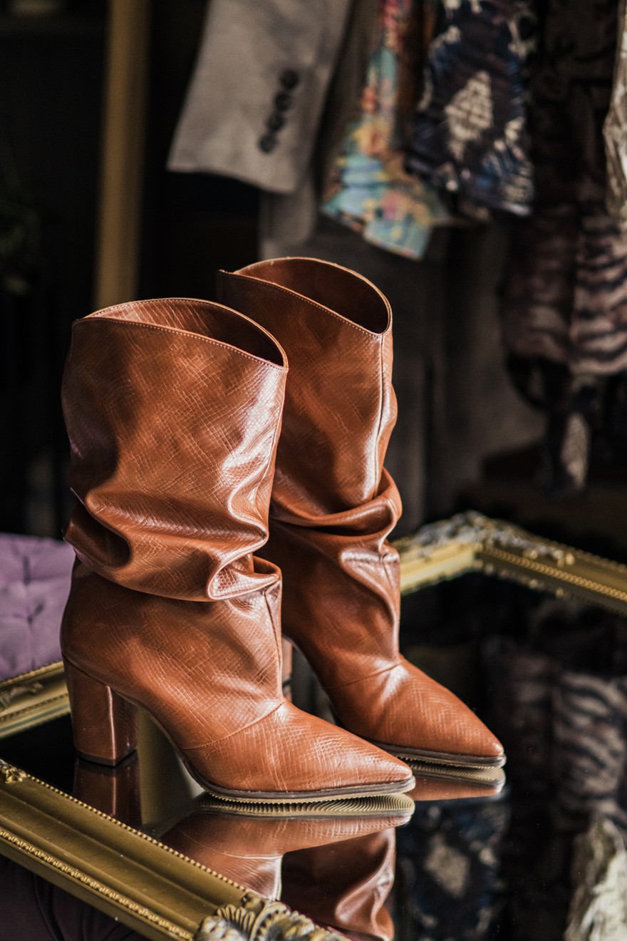 Ženske čizme Kaja, Braon