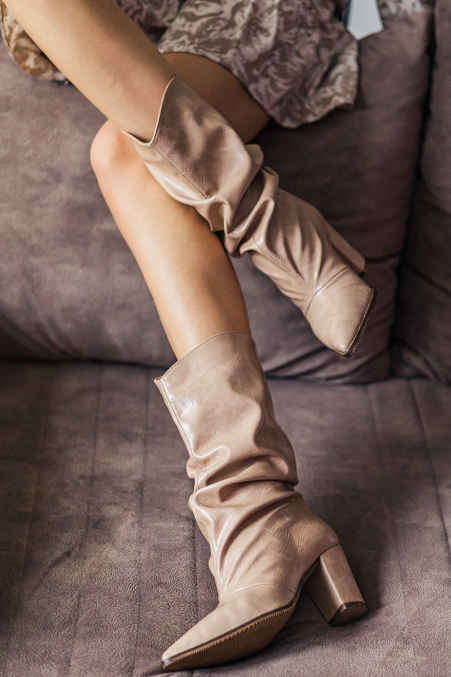 Ženske čizme Kaja, Bež