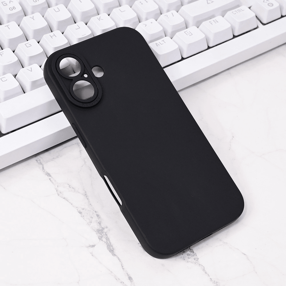 TERACELL Maska za iPhone 16 Silikon Pro Camera, Crna