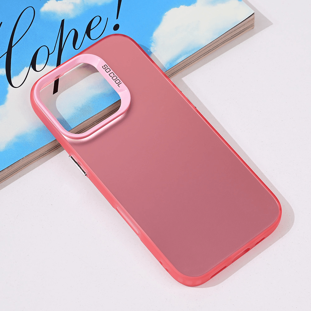 TERACELL Maska za iPhone 16 Pro Clear, Roze