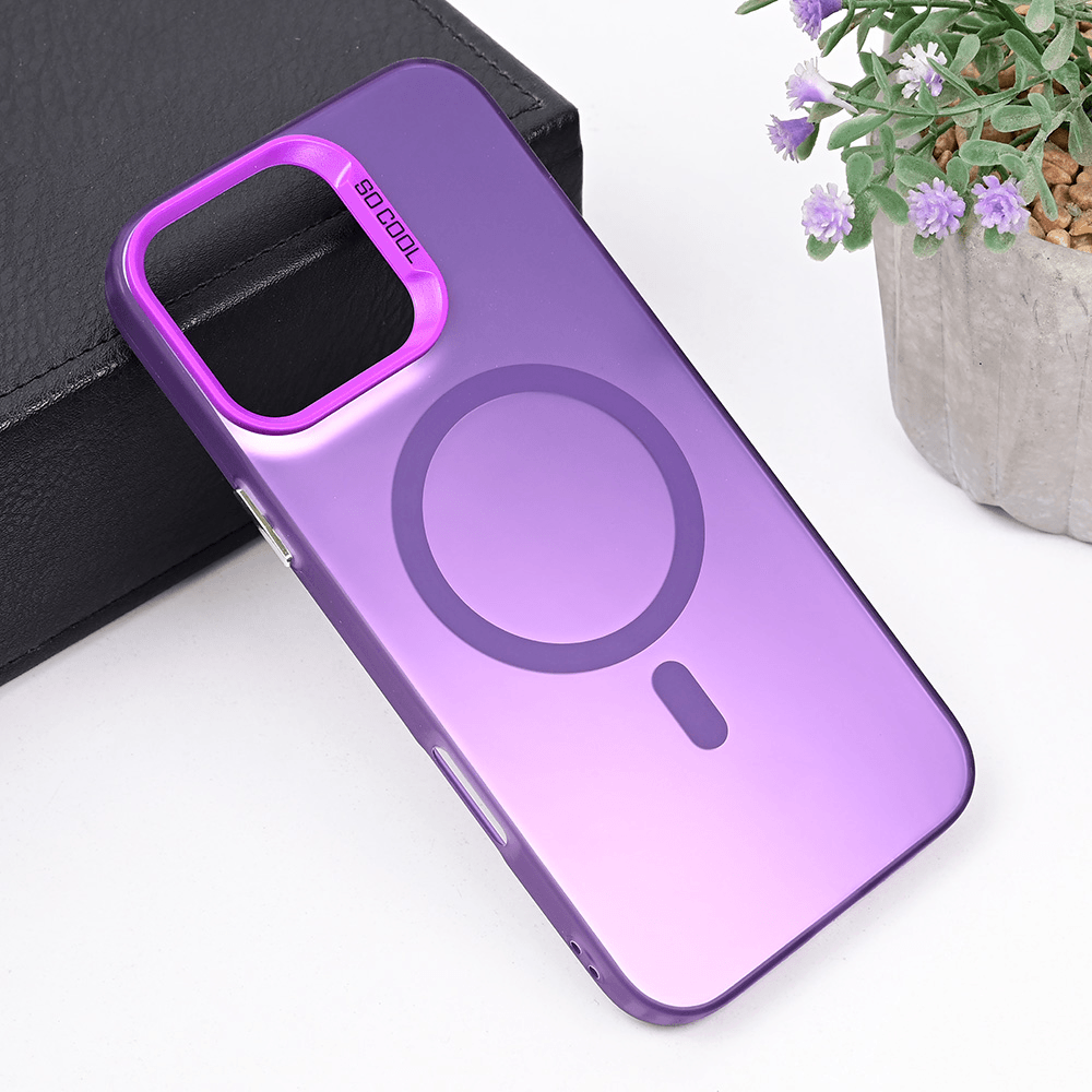 TERACELL Maska za iPhone 16 Pro Max Magsafe Clear, Ljubičasta