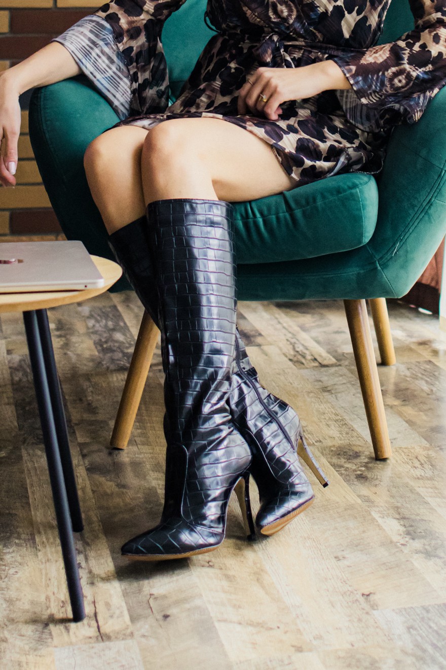 Ženske čizme Dara, Crne