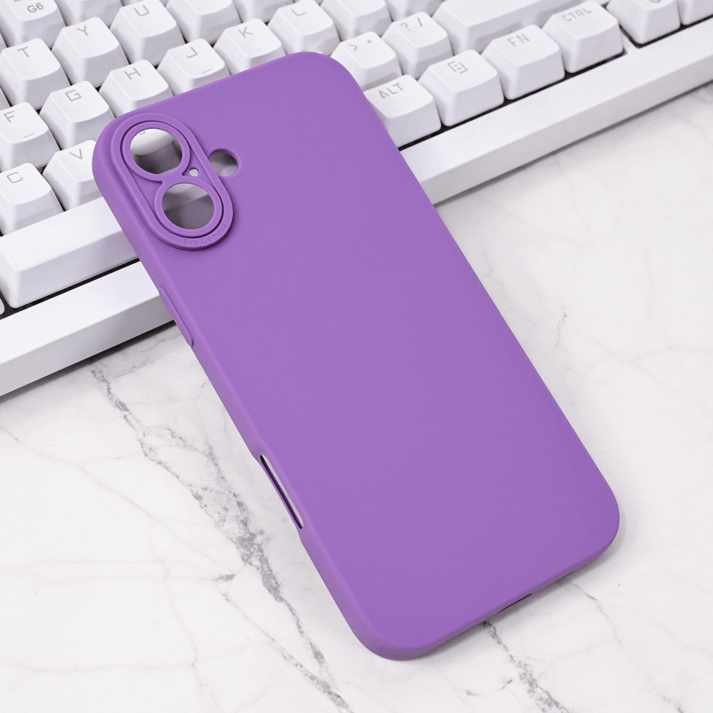 TERACELL Maska za iPhone 16 Plus Silikon Pro Camera, Ljubičasta