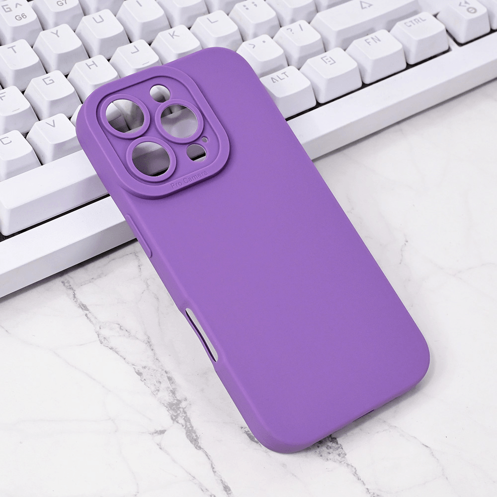 TERACELL Maska za iPhone 16 Pro Silikon Pro Camera, Ljubičasta