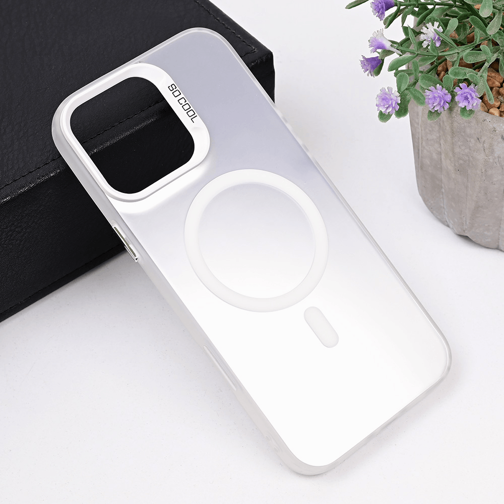 TERACELL Maska za iPhone 16 Pro Max Magsafe Clear, Srebrne boje