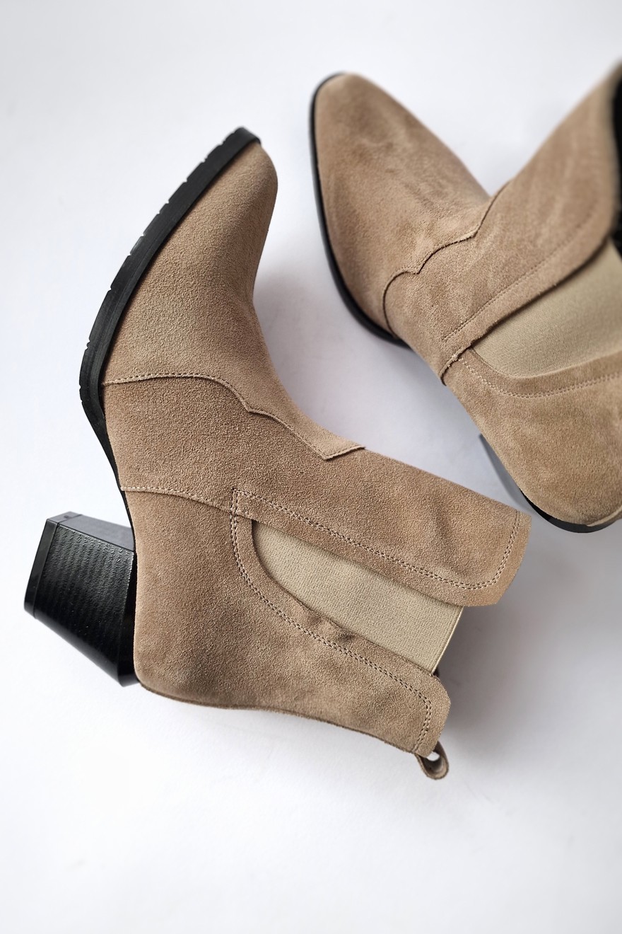 Ženske čizme kaubojke Ava, Bež