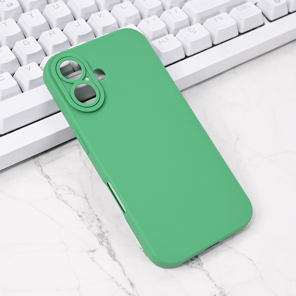 TERACELL Maska za iPhone 16 Silikon Pro Camera, Zelena