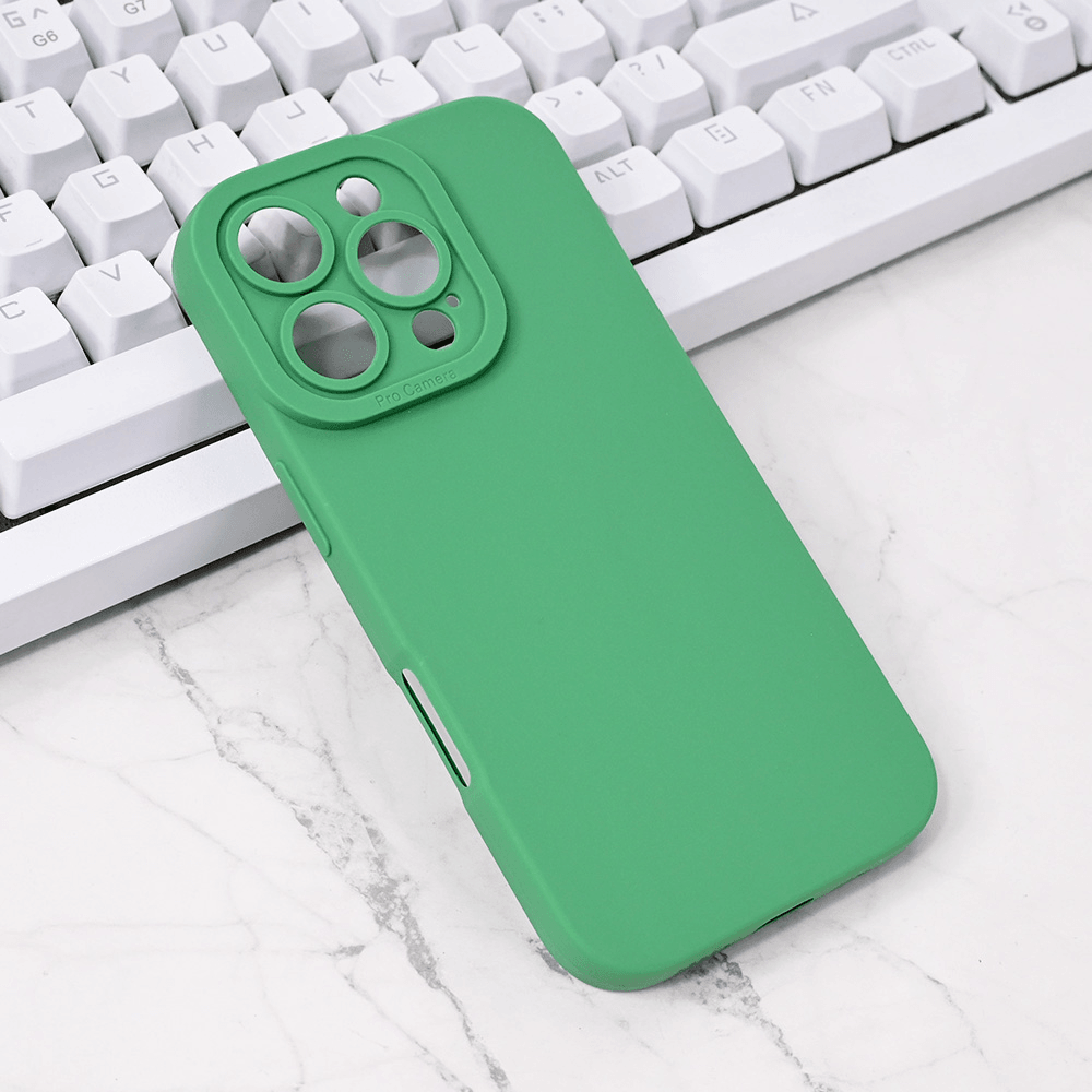 TERACELL Maska za iPhone 16 Pro Silikon Pro Camera, Zelena