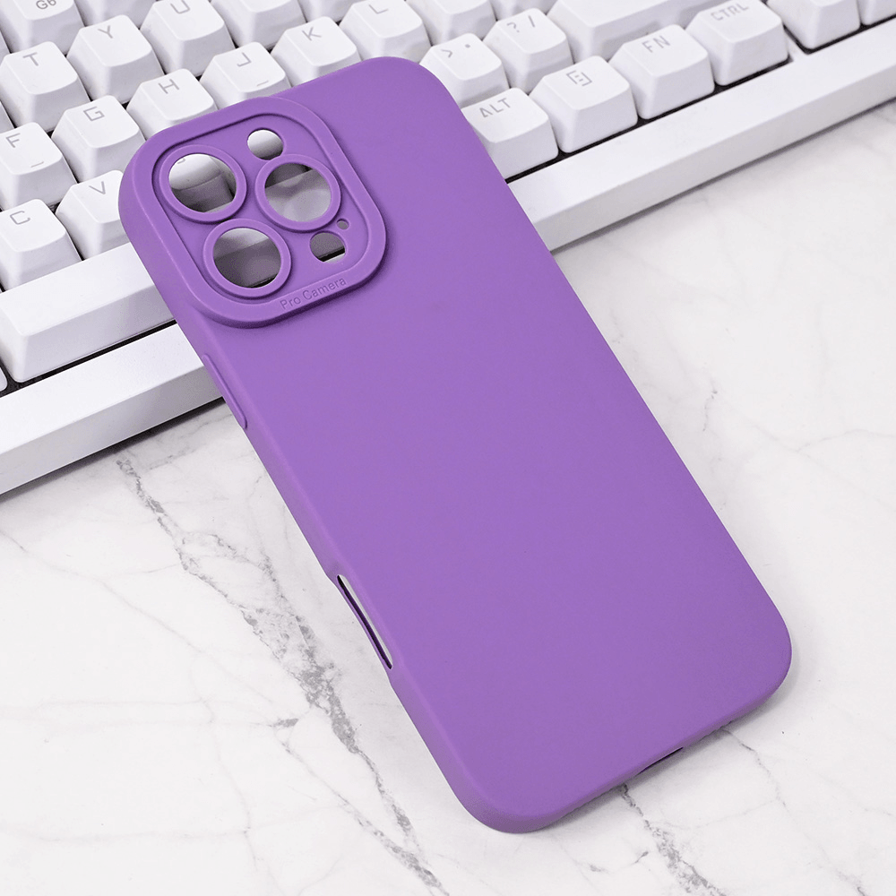 TERACELL Maska za iPhone 16 Pro Max Silikon Pro Camera, Ljubičasta