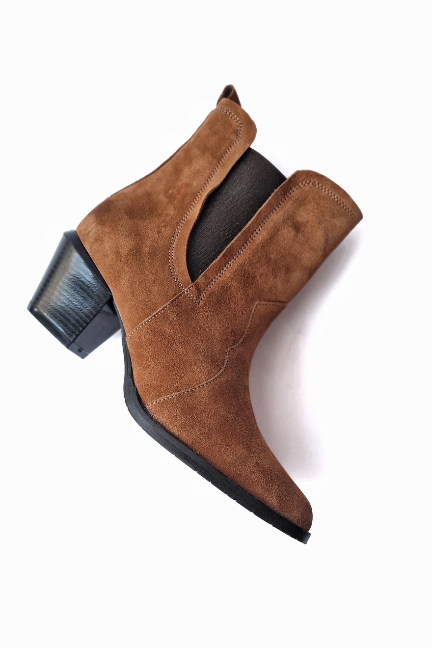 Ženske čizme kaubojke Ava, Braon