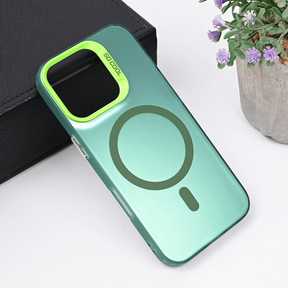 TERACELL Maska za iPhone 16 Pro Magsafe Clear, Zelena