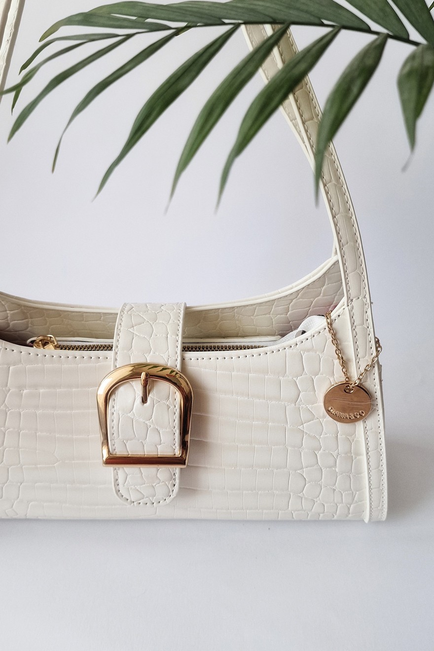 Ženska torba Nikol, Bela