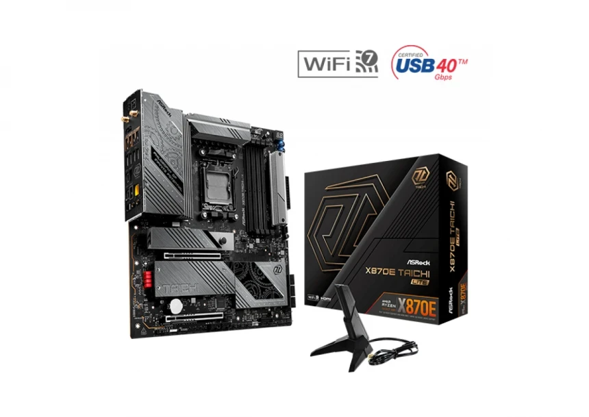 ASROCK Matična ploča X670E, Taichi Lite, AMD Ryzen, AMI, UEFI, AMD X670E, ATX