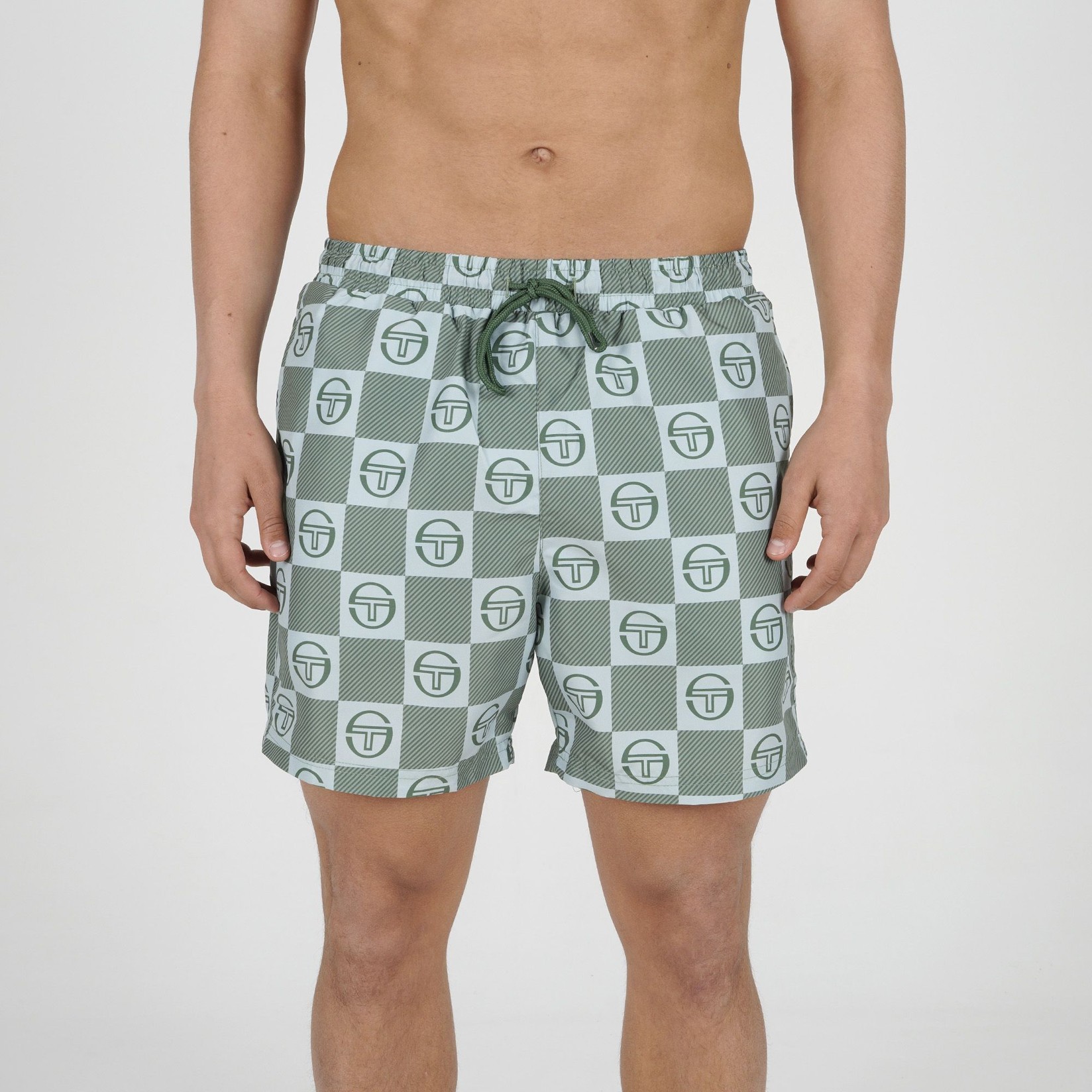 Sergio Tacchini Muški šorts Checkerd M, Zeleni