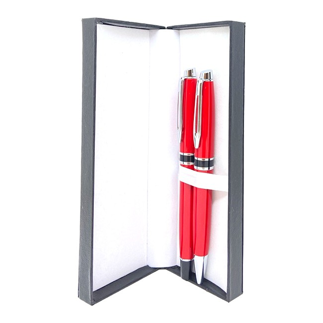 Spektra Set hemijska i penkalo, Crveno-srebrni