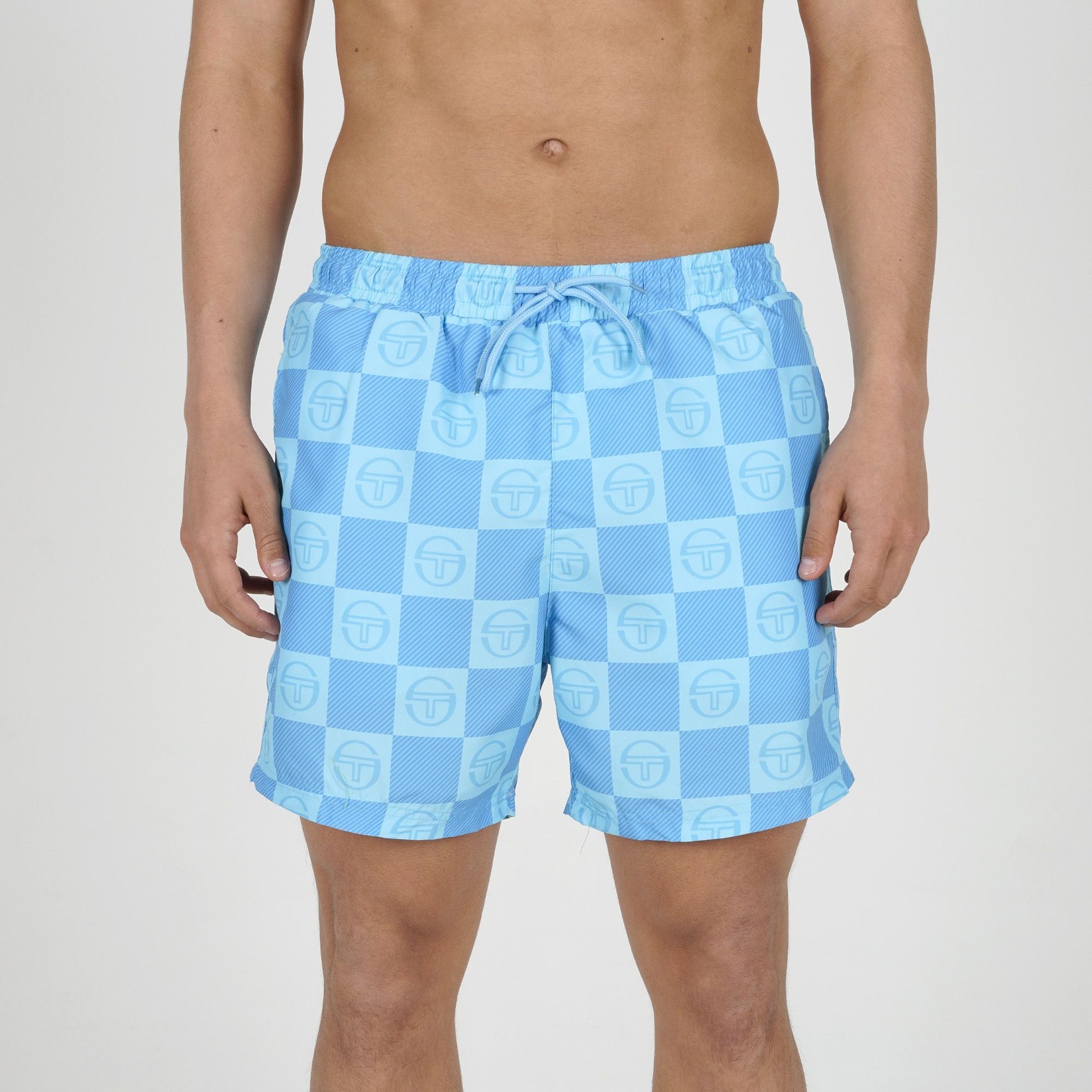 Sergio Tacchini Muški šorts Checkerd M, Plavi