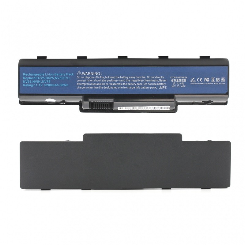 Acer Baterija za laptop Aspire 4732Z AS09A41-6, 11.1 V, 5200 mAh, Crna