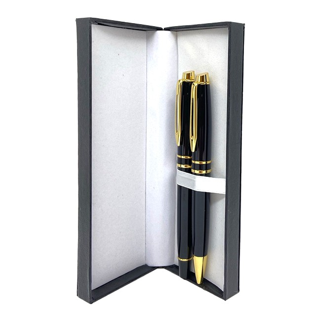 Spektra Set hemijska i penkalo, Crno-zlatni