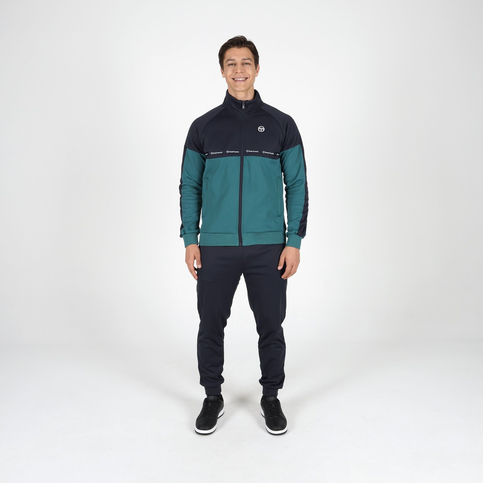 Sergio Tacchini Muška komplet trenerka Max M, Zeleno-crna