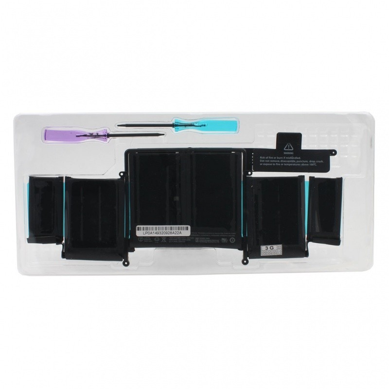 Apple Baterija za laptop A1493 HQ2200, 11.34 V, 71.8 Wh, 6330 mAh, Crna