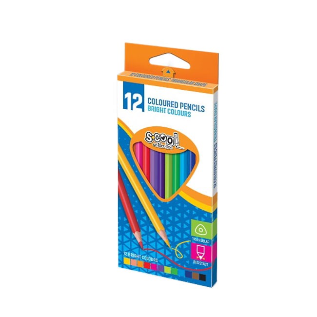 S-cool Set drvenih bojica SC003, 12 komada