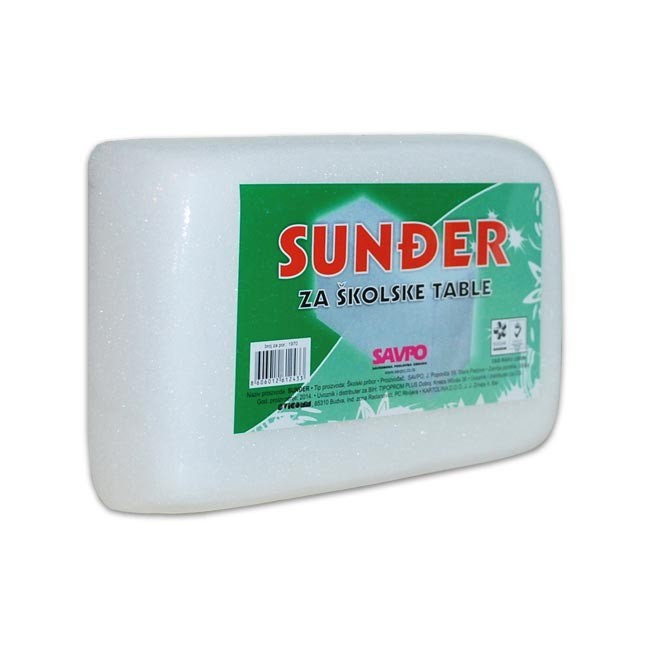 Sunđer za školsku tablu, Beli