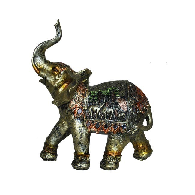 Figura u obliku slona 96578,12cm, Zlatne boje