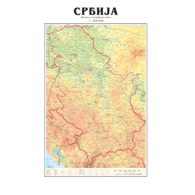 Intersistem Karta Srbije, Fizičko-geografska, A3