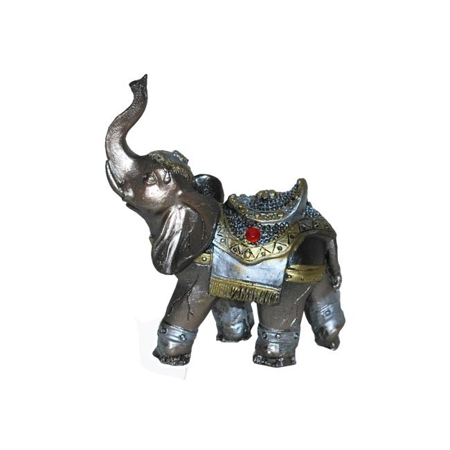 Figura u obliku slona sa crvenim cirkonima 9464A, 8cm