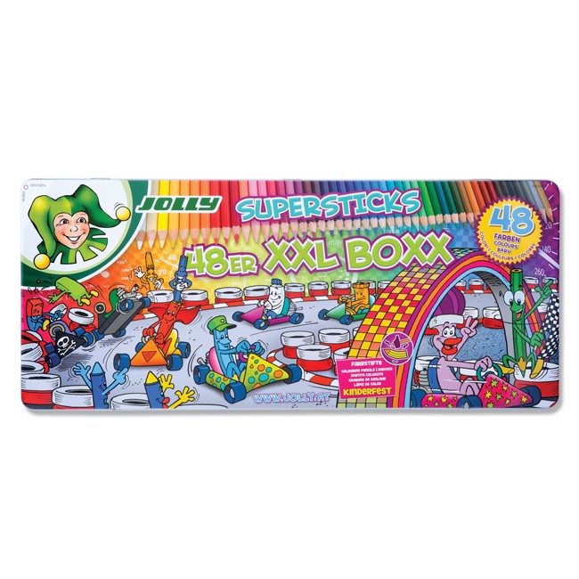 Jolly Drvene bojice u metalnoj kutiji Classic 3000 0494, 48 komada