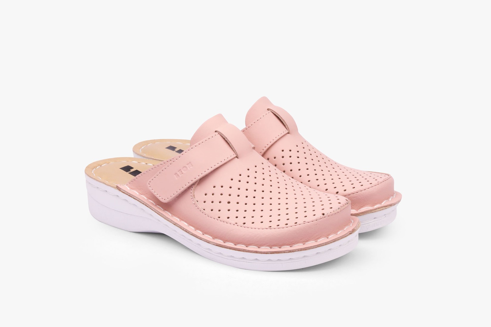 Leon Ženske klompe Emili III, Roze