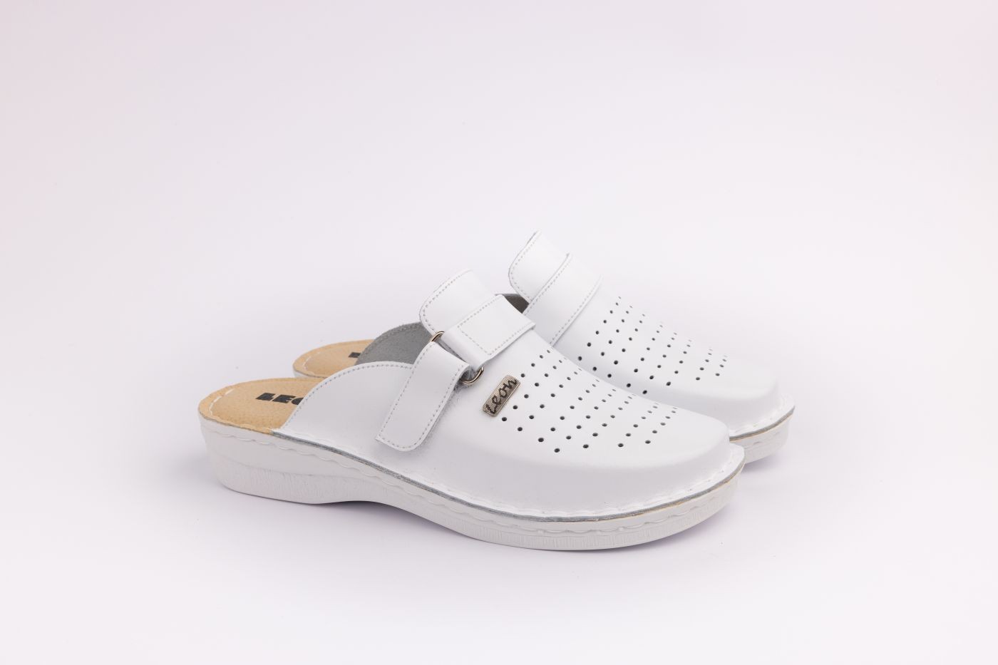 Leon Muške klompe Thomas, Bele