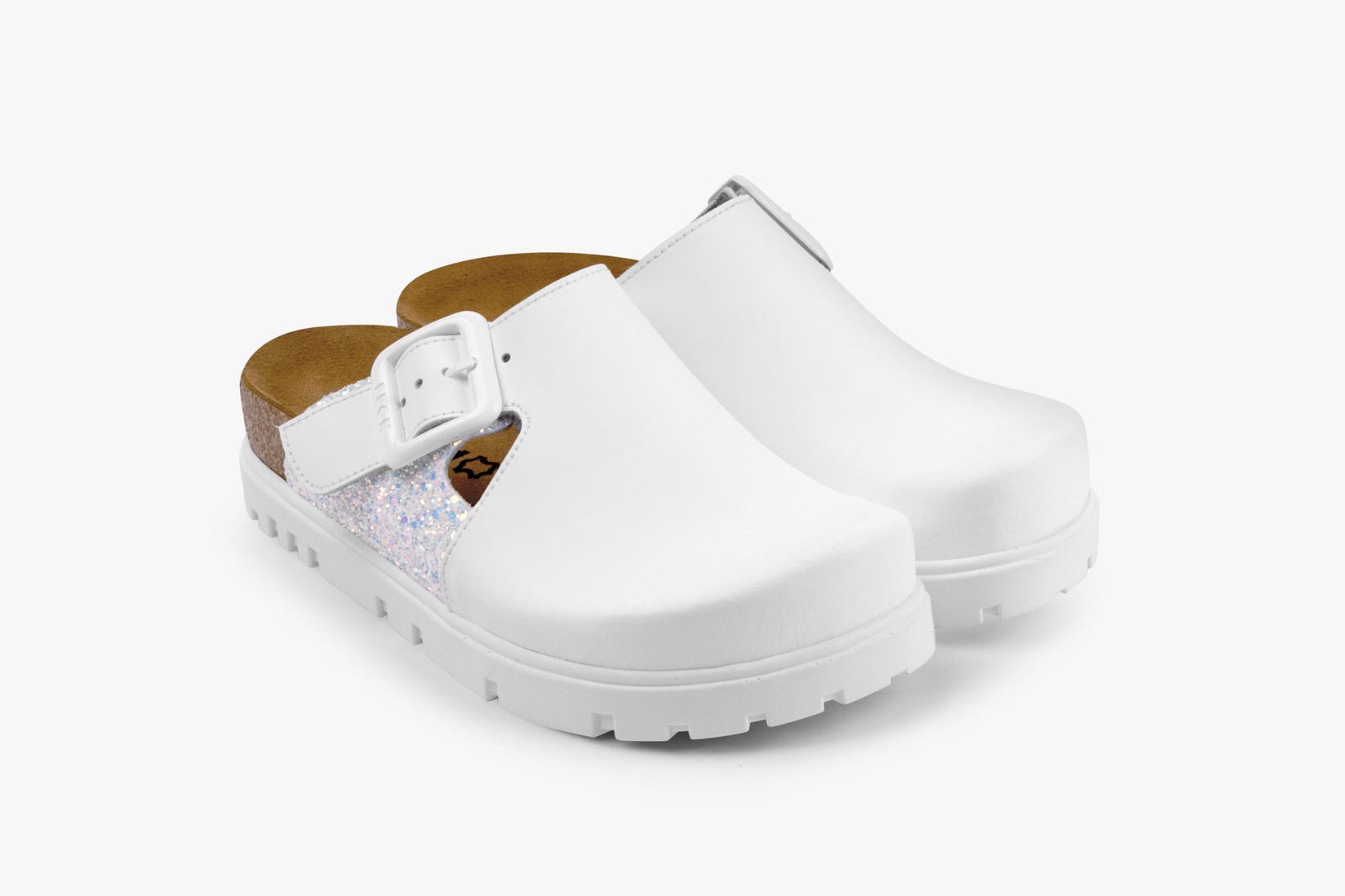 Leon Ženske klompe Nira, Bele