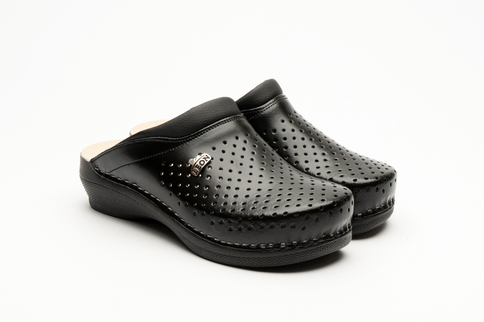 Leon Ženske Klompe klasik I, Crne