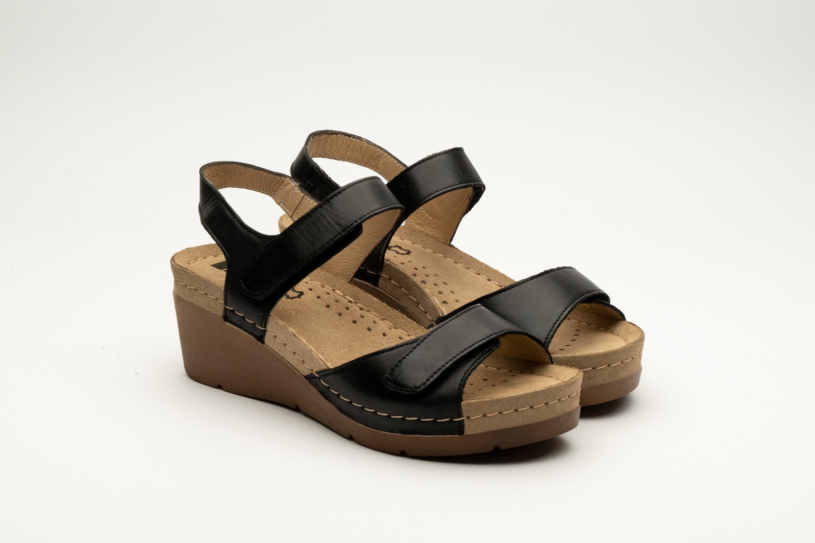 Leon Ženske sandale Sofija II, Crne