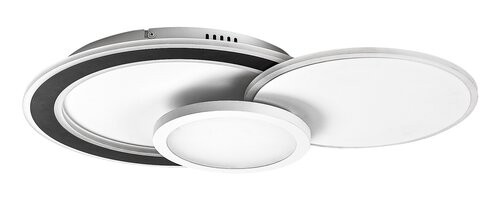 Rabalux Plafonjera Stavros, RGB, LED, Sa daljinskim, 40W, 3000-6500K, 58x40cm, Siva