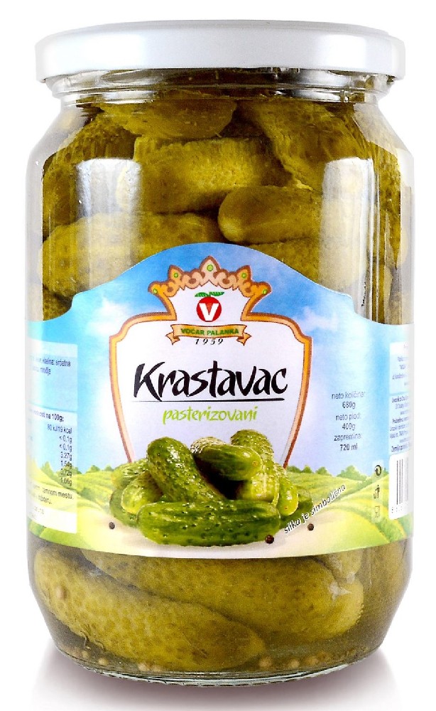 Voćar Palanka Krastavac, Pasterizovani, 680g