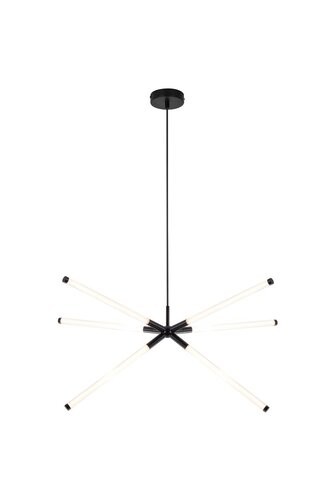 Rabalux Visilica Nivaro, LED, 36W, 3000K, ⌀92cm, Crno-bela