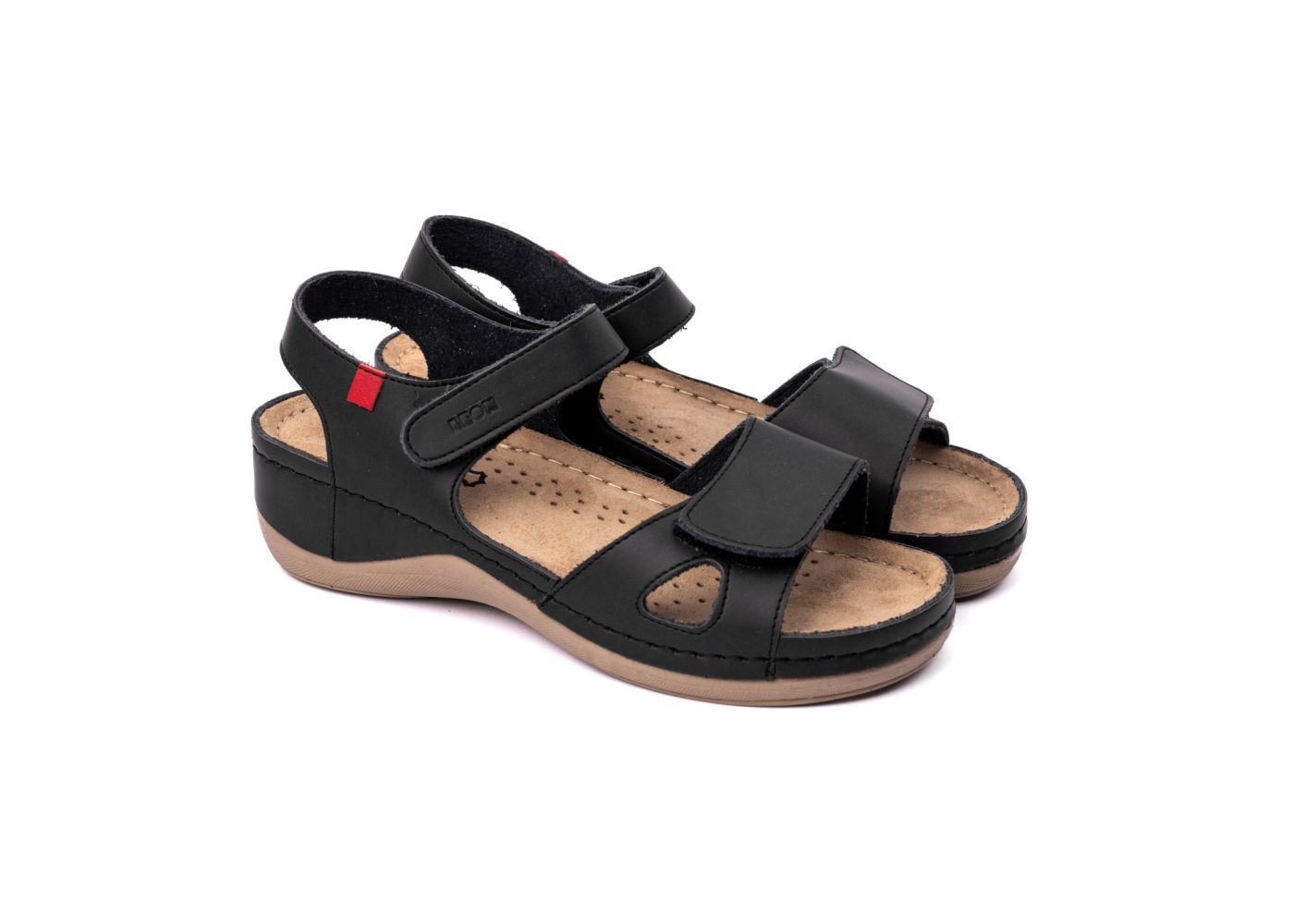 Leon Ženske sandale Model 6, Crne