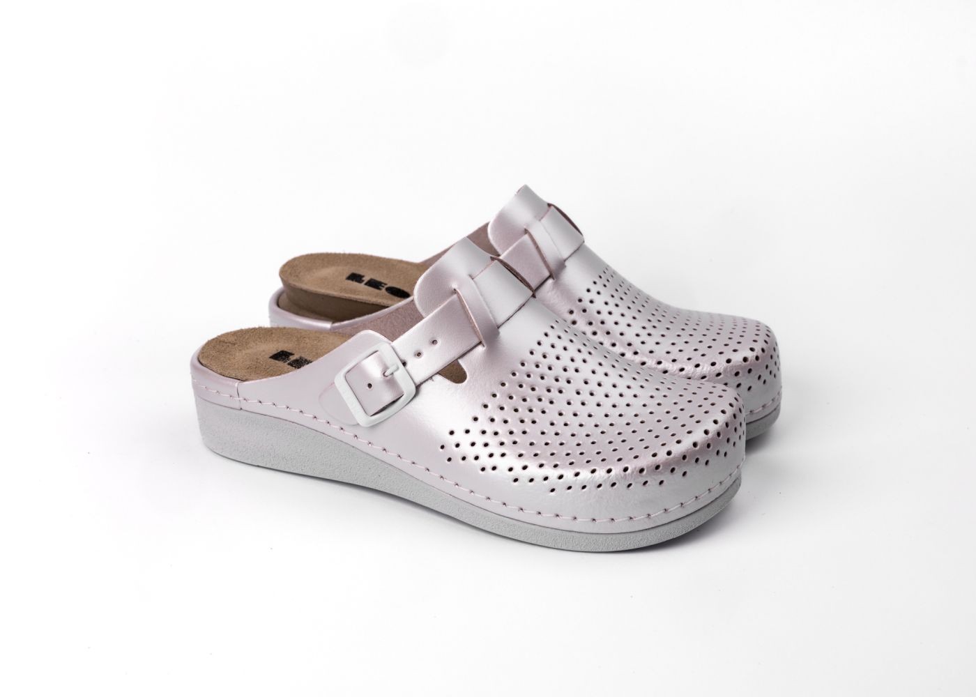 Leon Ženske klompe Nora IV, Roze