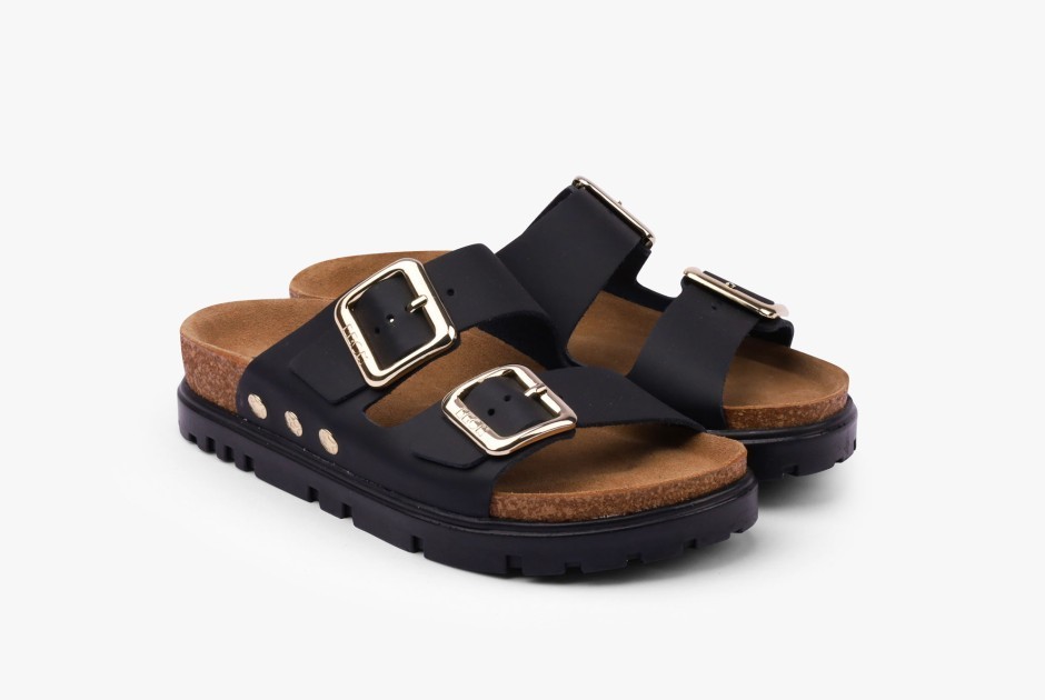 Leon Ženske papuče Portofino, Crne