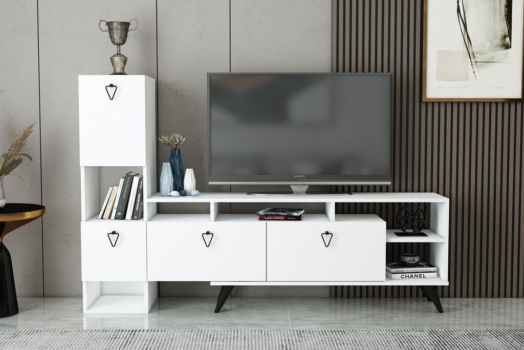 Hanah Home TV komoda Emmy, 184.8x120x35 cm, Bela