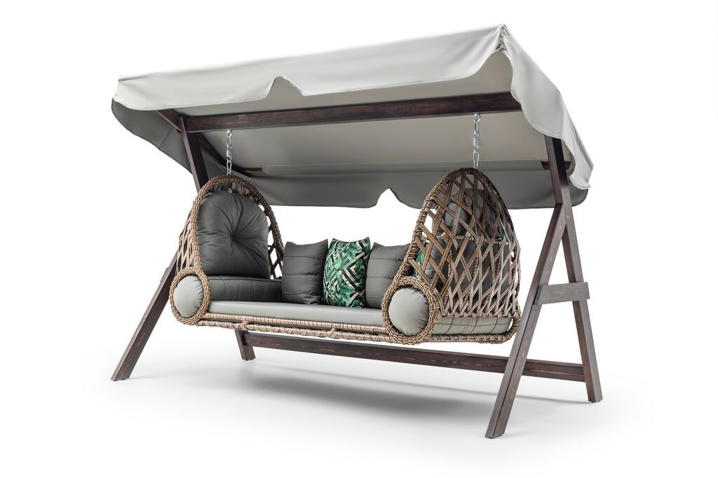 Hanah Home Baštenska ljuljaška Saltanat, 263x180x120cm, Siva