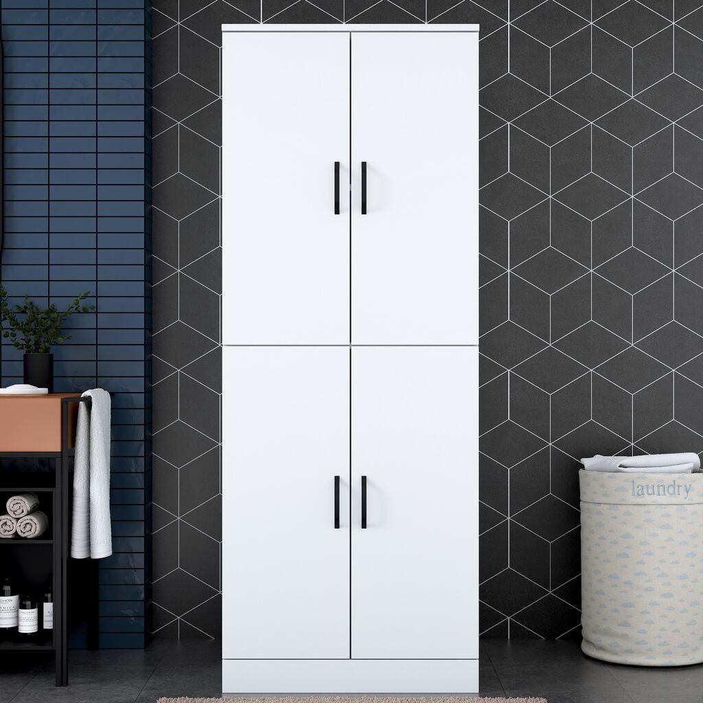 Hanah Home Ormarić za veš mašinu KD109-3198, Beli