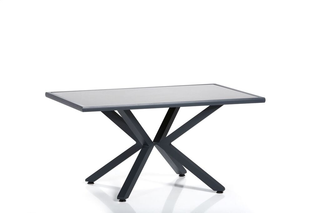 Hanah Home Baštenski sto Sydney 2, 155x78x95 cm, Sivo-crni