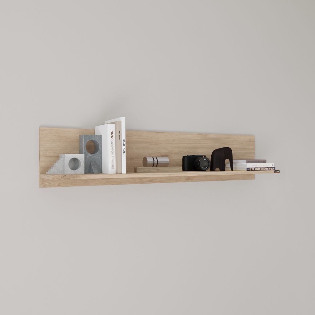 Hanah Home Zidna polica Raf-11-Ff-1, 120x25x20 cm, Hrast