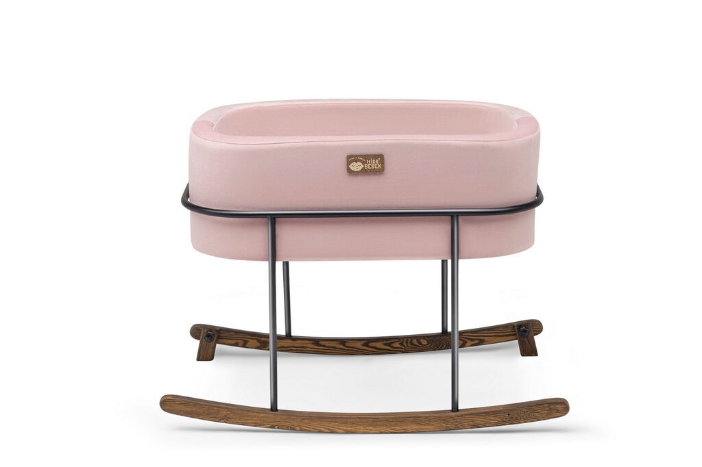 Hanah Home Kolevka Hier Metal, 90x70x58 cm, Roze-crna