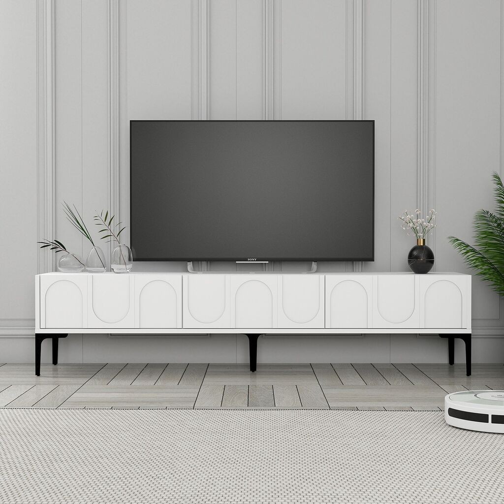 Hanah Home TV komoda Lyon 42, 180x42x35 cm, Bela