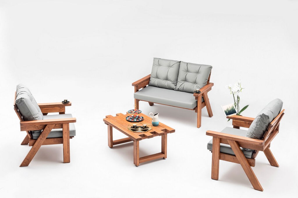 Hanah Home Set baštenskog nameštaja Abant, Sivi