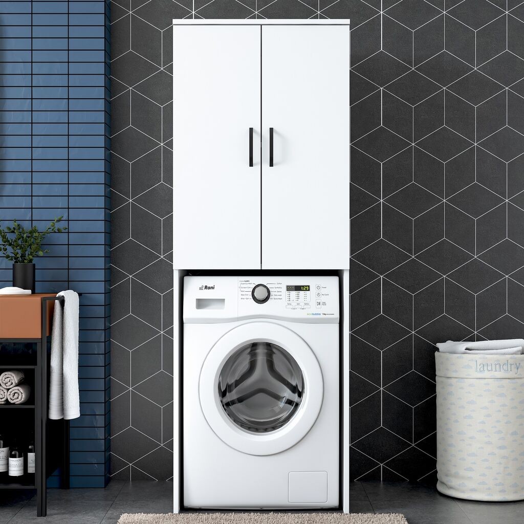 Hanah Home Ormarić za veš mašinu KD110-3192, Beli